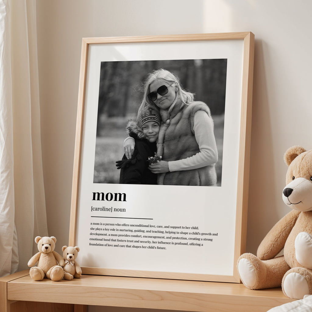 Personalised Family Definition Photo Print