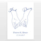 Personalised Couples Anniversary Print