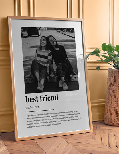 Personalised Friendship Definition Photo Print