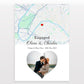 Personalised Street Map Heart Photo Print