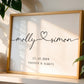 Personalised Heart Linked Names Print