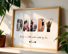 Personalised Daddy Image Collage Print