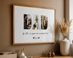 Personalised Dad Image Collage Print