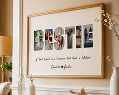 Personalised Bestie Image Collage Print