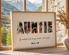 Personalised Auntie Image Collage Print