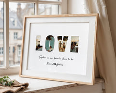 Personalised Love Image Collage Print