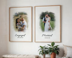 Personalise Your Wedding Photos - Engaged & Married