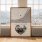 Personalised Street Map Heart Photo Print