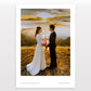 Personalised Engagement / Wedding Photo Print with Date & Location Text